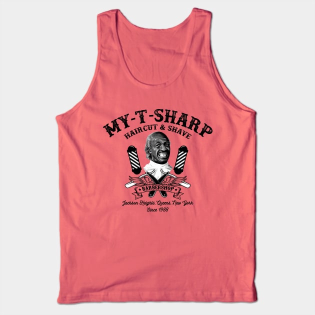 My-T-Sharp Barbershop Tank Top by Alema Art